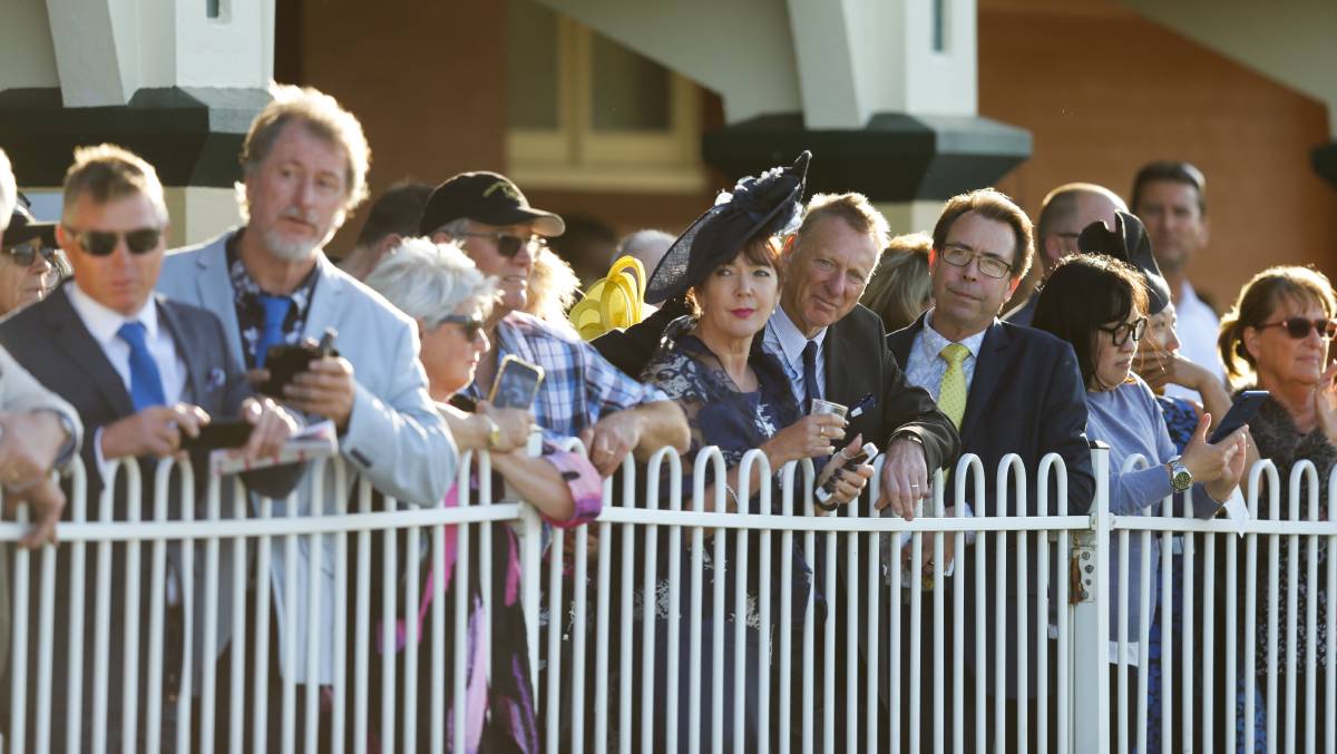 Punters on Friday. Picture: Jonathan Carroll