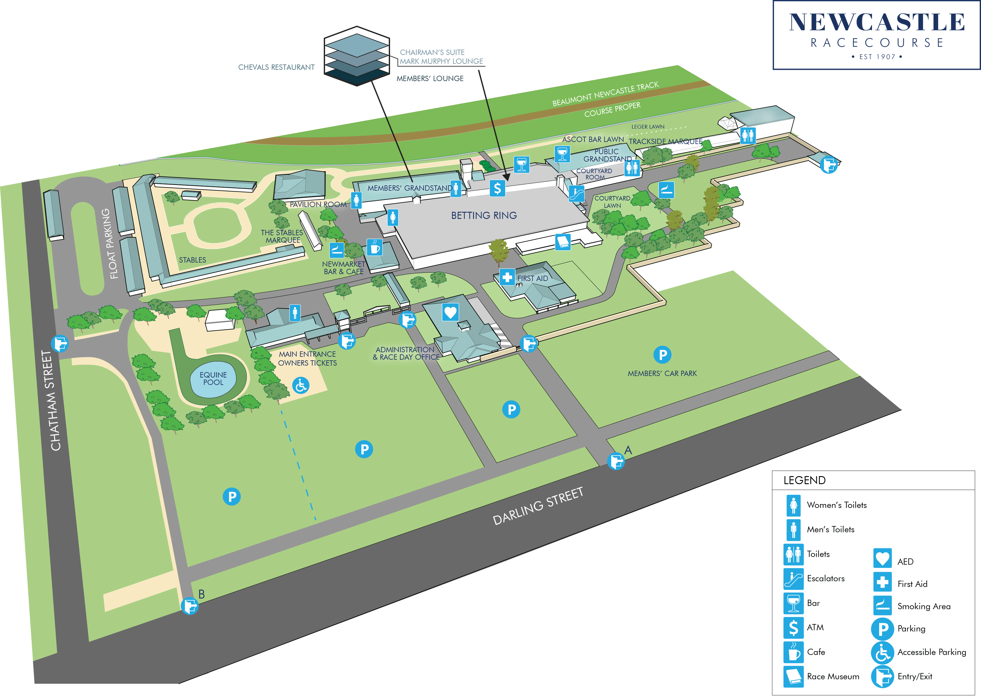 Racecourse Map Newcastle Racecourse
