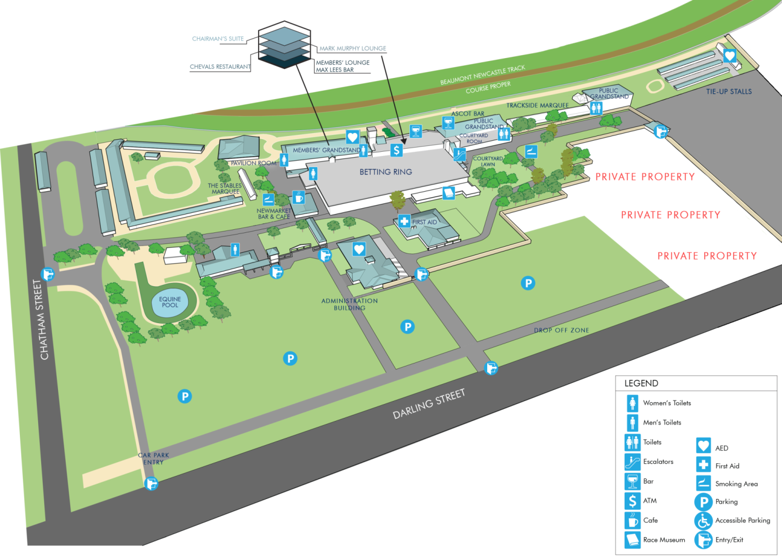 Racecourse Map Newcastle Racecourse
