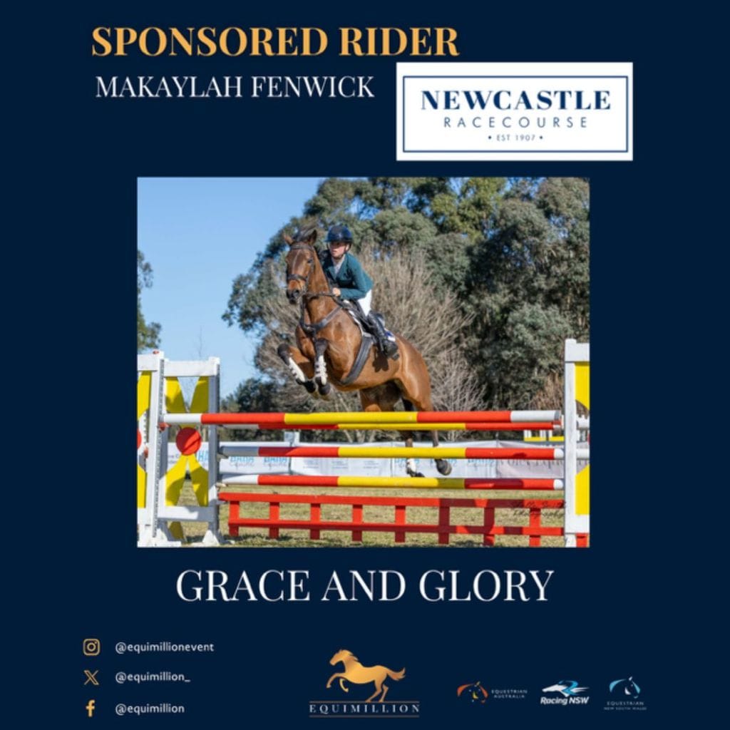 Equimillion rider Makaylah Fenwick and her horse Grace and Glory